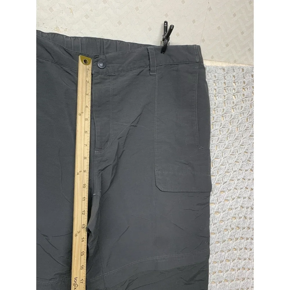 North Face Pants Mens Sz‎ XL Gray Convertible Zip Off Hiking Outdoor Stretch